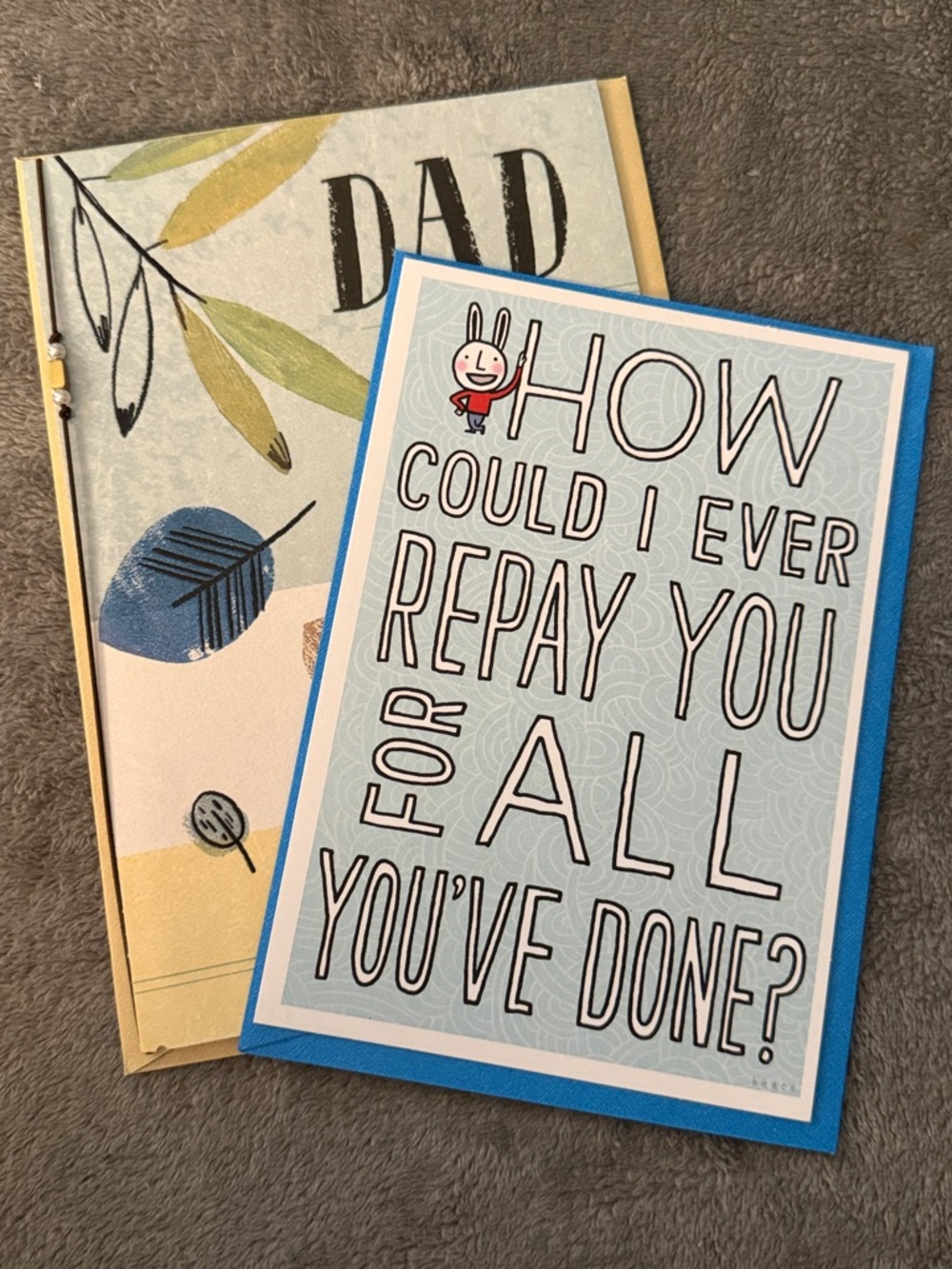 🌻 Bundle of 2 Hallmark and Shoebox Father’s Day Cards